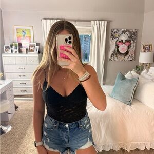 Aerie Black Lace Bodysuit